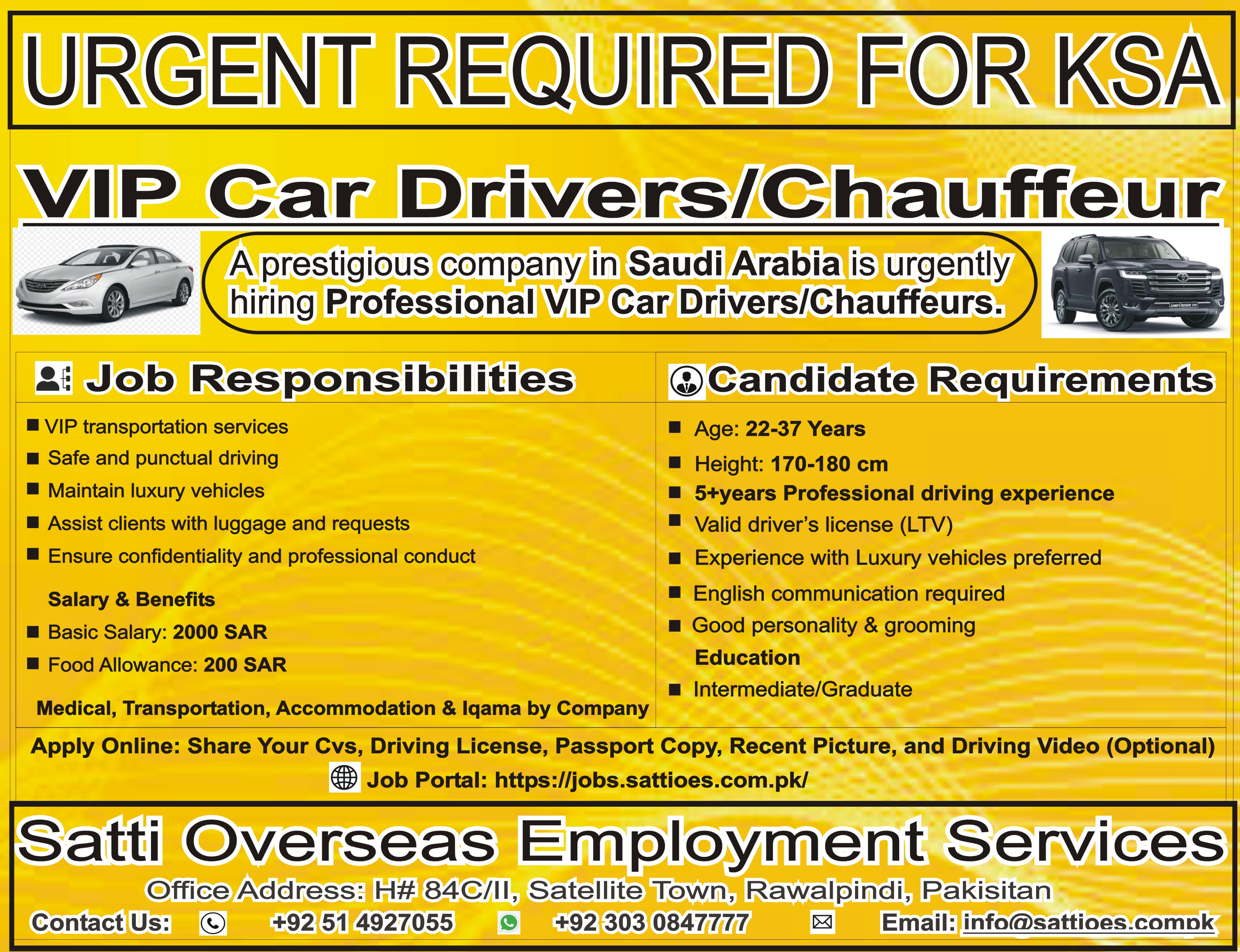 VIP Car Drivers / Chauffeur